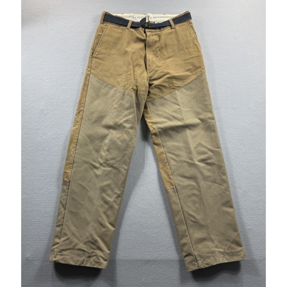 Cabela's Pants Mens 34x30 Brown Canvas Field Work Hunting Reinforced USA Khakis
